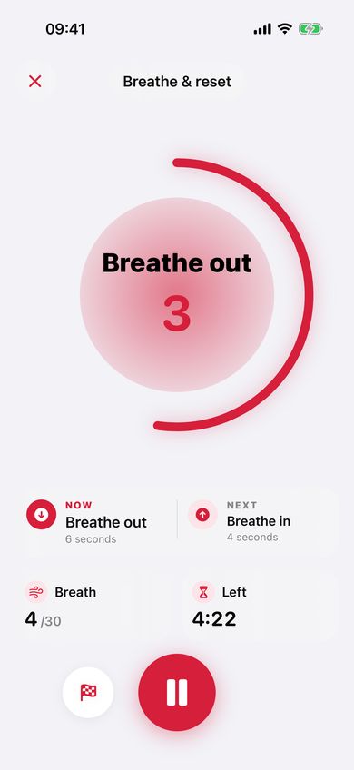 Séance de respiration PETRA